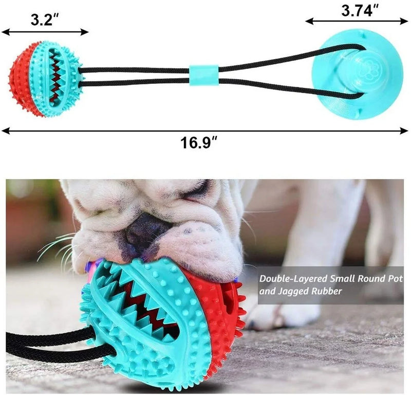 Multifunction Dog Chew Toy w/ Suction Cup