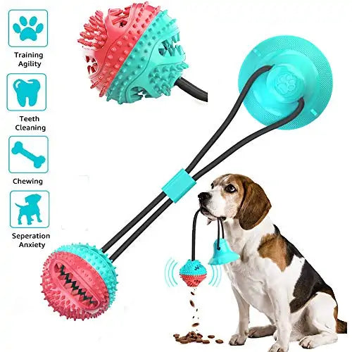 Multifunction Dog Chew Toy w/ Suction Cup