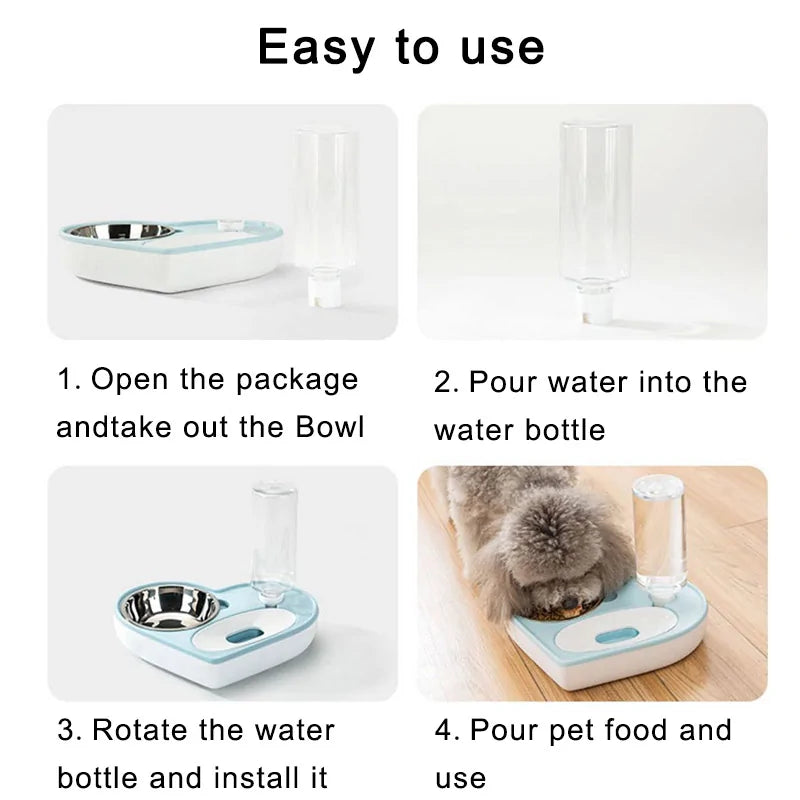 2 In 1 Pet Water Food Bowl